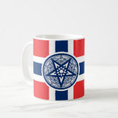 Tasse de pentagone étoilé de la Norvège (Devant gauche)