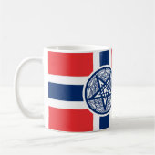 Tasse de pentagone étoilé de la Norvège (Gauche)