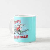 Tasse de Père Noël de moto (Devant gauche)