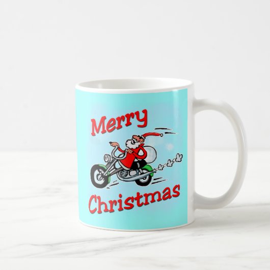 Tasse de Père Noël de moto (Droite)