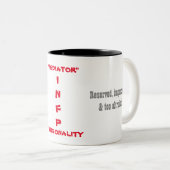 Tasse de personnalité d'INFP (Devant droit)