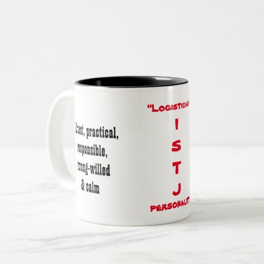 Tasse de personnalité d'ISTJ (Devant gauche)