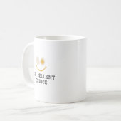 Tasse de petit-déjeuner drôle Choix Œuf-celent (Devant gauche)
