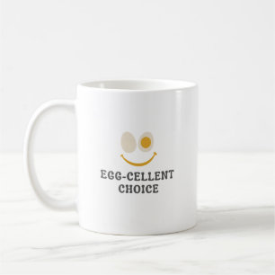 Tasse de petit-déjeuner drôle Choix Œuf-celent
