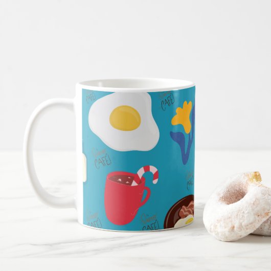 Tasse de petit-déjeuner "Quiero Café" (Avec donut)