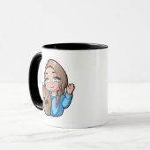 Tasse de petit pain et de Lille Venn Chibi (Devant gauche)