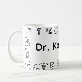 Tasse de pharmacien personnalisée minimaliste