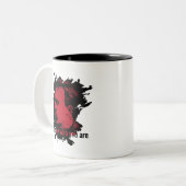 Tasse de philosophie avec la citation de Nietzsche (Devant gauche)