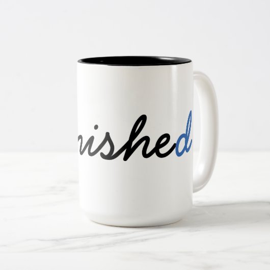 Tasse de Phinished de diplômé de PhD (Devant droit)