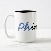 Tasse de Phinished de diplômé de PhD (Gauche)
