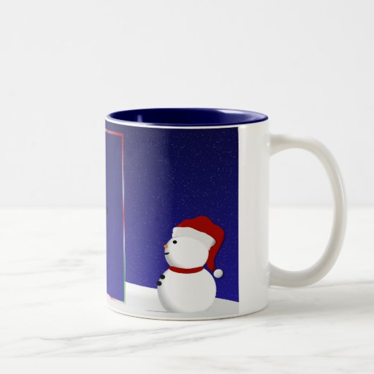Tasse de photo de bonhomme de neige (Droit)