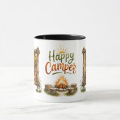 Tasse de photo de campeur heureux (Centre)