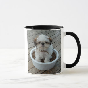 Tasse de photo de chiot de Shih Tzu
