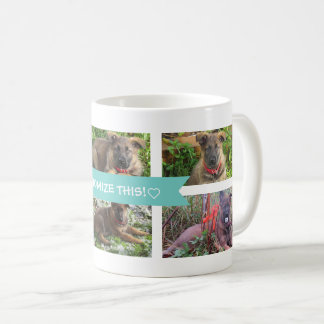Tasse de photo de collage d'animal familier