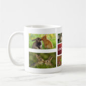 Tasse de photo de collage de lapin (Gauche)