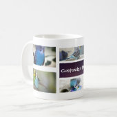 Tasse de photo de collage d'oiseau (Devant gauche)