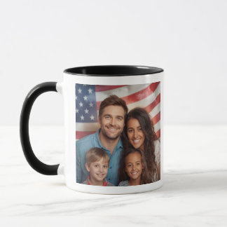 Tasse de photo de famille personnalisée avec image