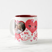 Tasse de photo de la coutume deux de (Devant gauche)