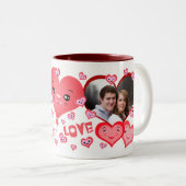 Tasse de photo de la coutume deux de (Devant droit)