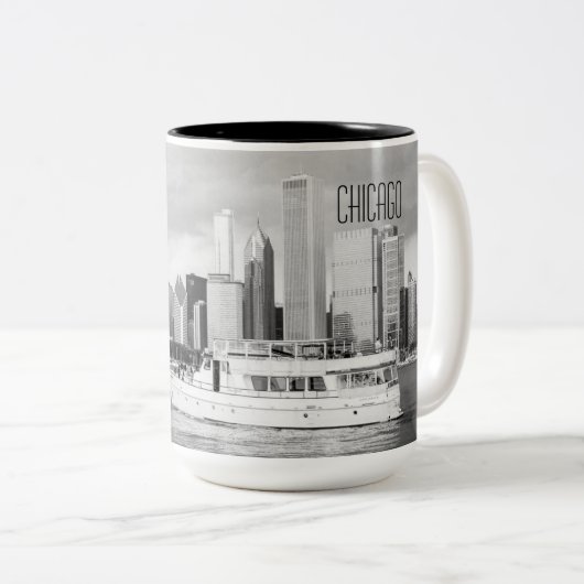 Tasse de photo de la rivière Chicago - de Chicago (Devant droit)