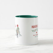 Tasse de photo de Noël Mariés et Brillant (Centre)