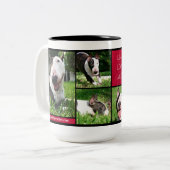 Tasse de photo "de rire vivant d'amour" de (Devant gauche)