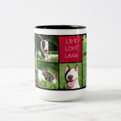Tasse de photo "de rire vivant d'amour" de (Centre)