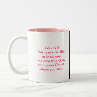 Tasse de photo d'écriture sainte de vers de bible