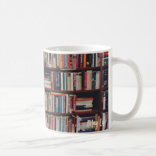 Tasse de photo d'étagère de bibliothèque (Droite)