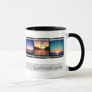 tasse de photo d'instagram de bande de film