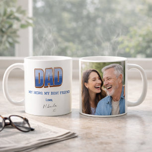 Tasse de photo Meilleur ami héros papa