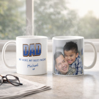 Tasse de photo Meilleur ami héros papa