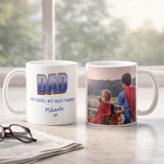 Tasse de photo Meilleur ami héros papa