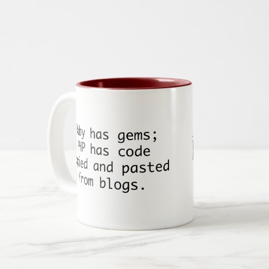 Tasse de PHP Snark (Devant gauche)