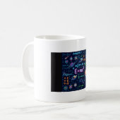 Tasse de physique d'art IA E=mc² Science Math - Ga (Devant gauche)