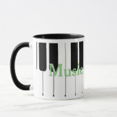 Tasse de piano de professeur de musique (Gauche)