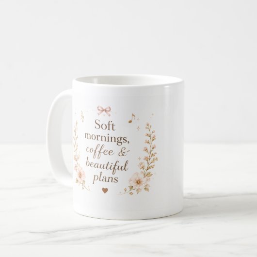 Tasse de piano matin confortable modifiable (Devant gauche)