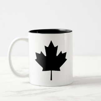 Tasse de pictogramme "de feuille d'érable"