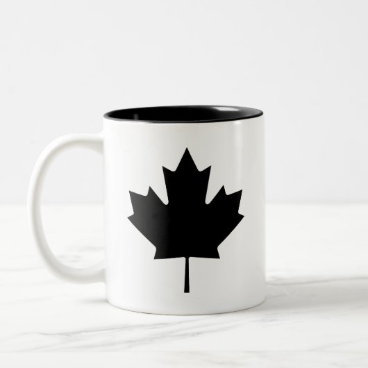 Tasse de pictogramme "de feuille d'érable" (Gauche)