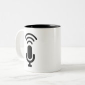 Tasse de pictogramme de microphone (Devant gauche)