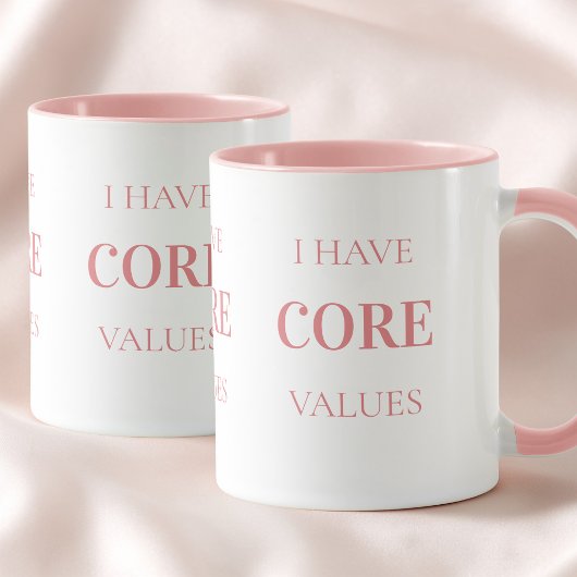 Tasse de Pilates Rose avec Citation Drôle et Typog