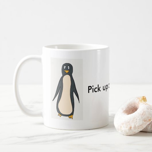 Tasse de pingouin (Avec donut)
