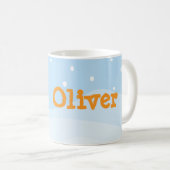 Tasse de pingouin personnalisée avec arrière - pla (Devant droit)