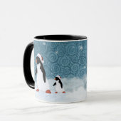 Tasse de pingouins de Père Noël (Devant gauche)