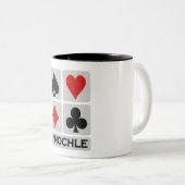 Tasse de Pinochle - choisissez le style et la (Devant droit)