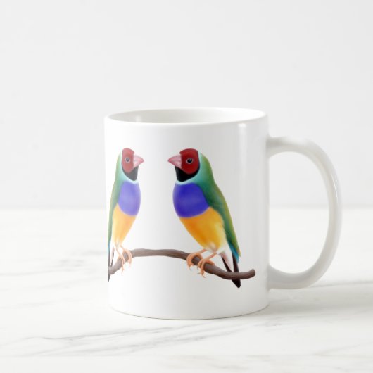 Tasse de pinsons de Gouldian (Droite)