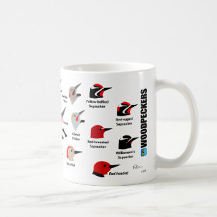 Tasse de piverts de BirdFace (avec des étiquettes)