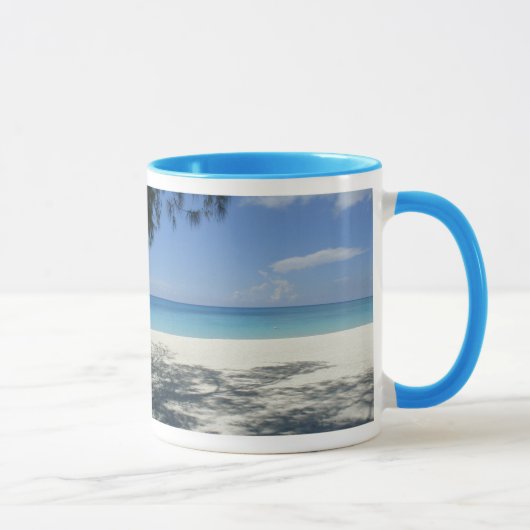 Tasse de plage de sonnerie de bleu de poudre (Droite)