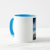 Tasse de plage de sonnerie de bleu de poudre (Devant gauche)