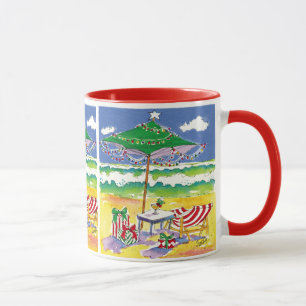 Tasse de plage de vacances